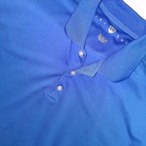 Nike Golf Men's Royal Blue Polo Shirt XXL Dri-FIT Short Sleeve Athletic‎